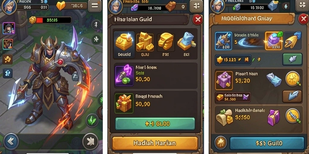 Karakter unik yang dapat dipilih dalam permainan.