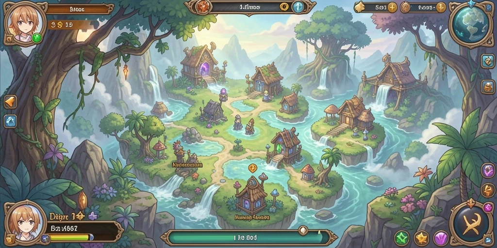 Screenshot dari level menantang di FOKUS777.