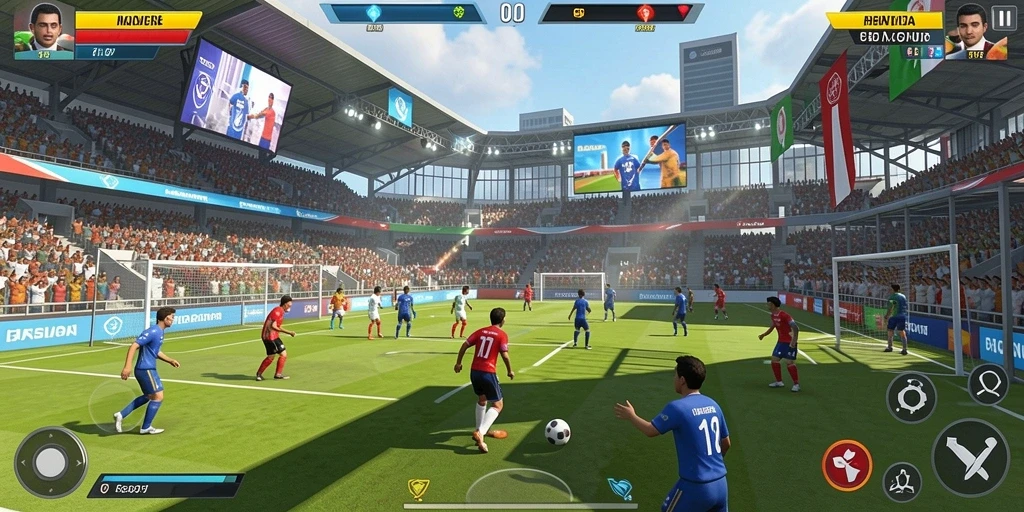 Cuplikan permainan dalam mode turnamen yang mendebarkan.
