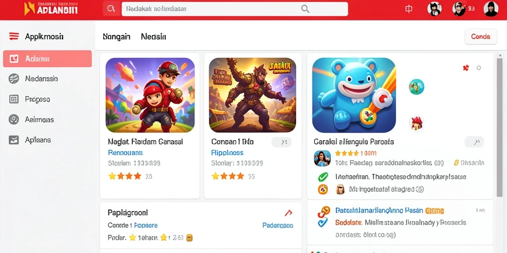 Berbagai jenis permainan yang menantang dan seru.